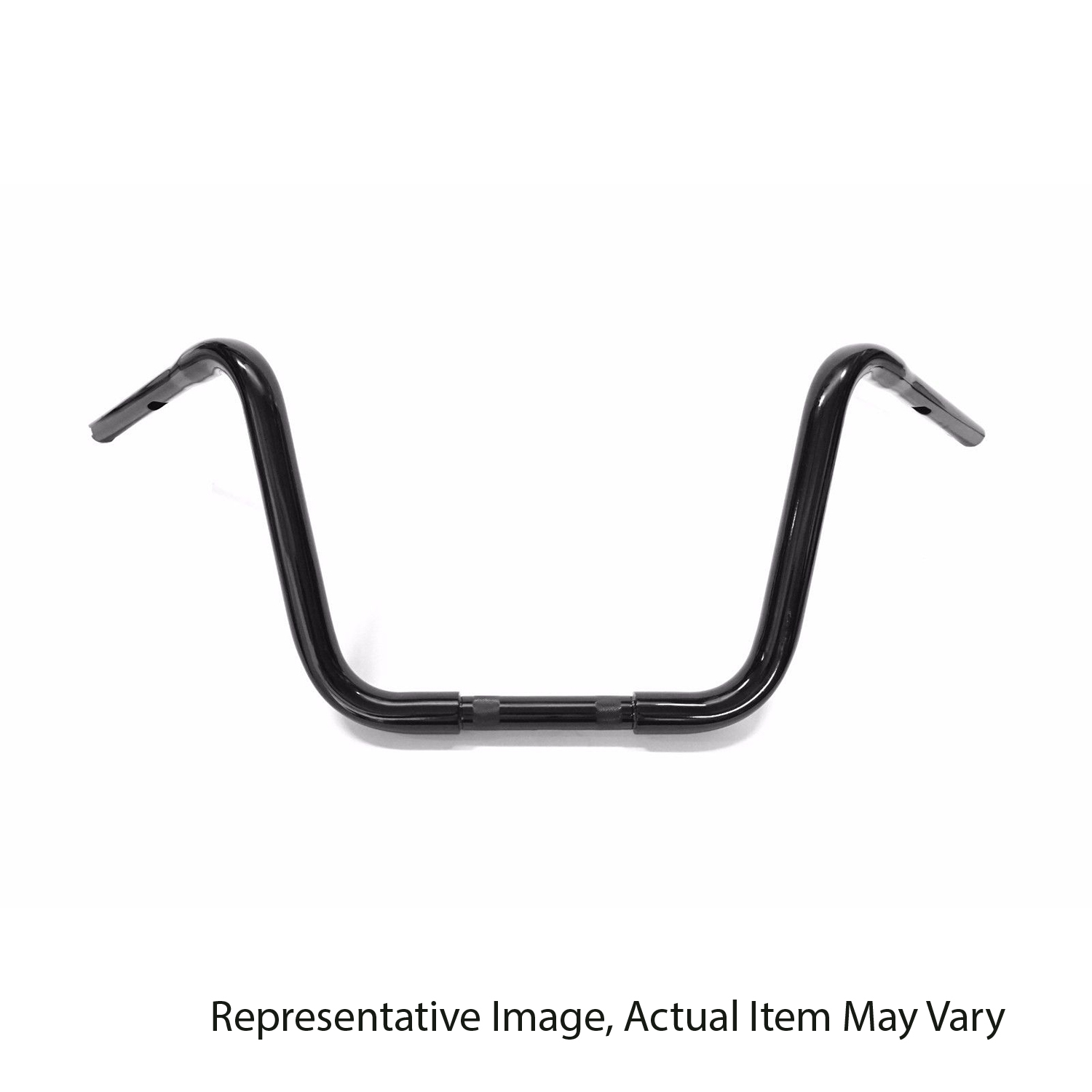 HANDLE BAR FOR HARLEY BEEFY APE HANGERS 1-1/4' DIA X 12' WIDE GLIDE GLOSS BLK