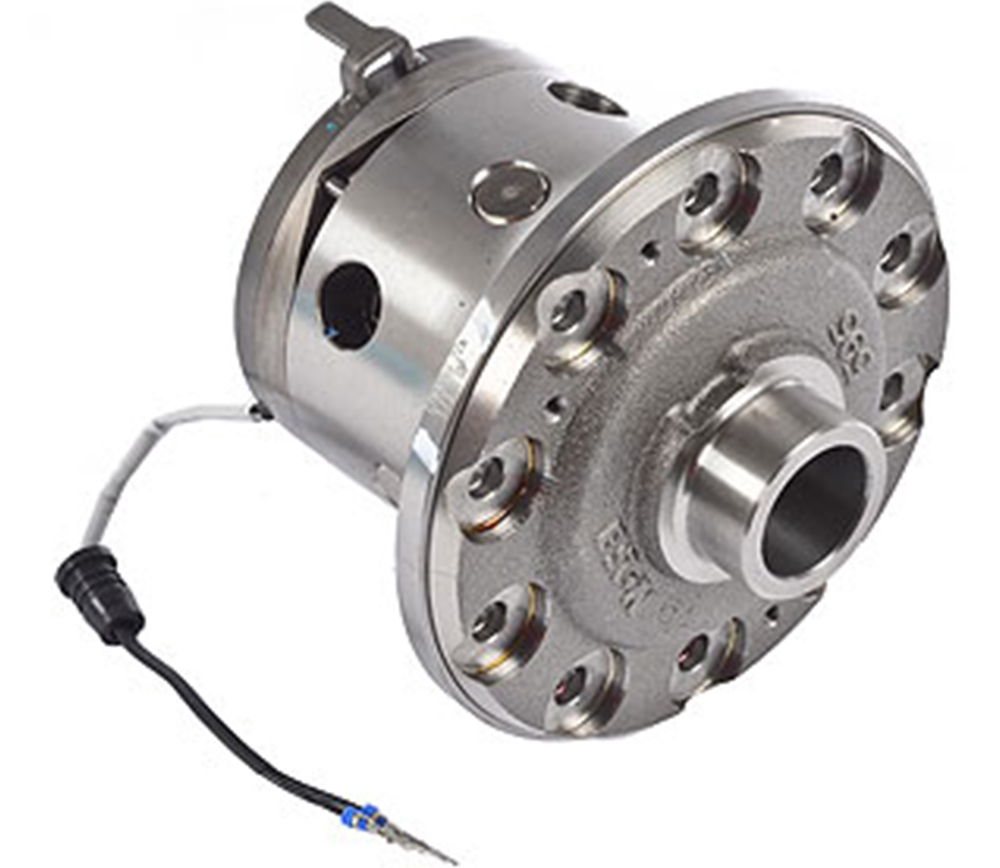 Differential Carrier, ELocker, Electronically Actuated Locker, 10-bolt, 27-spline, Steel, Front, Dana 30, Jeep