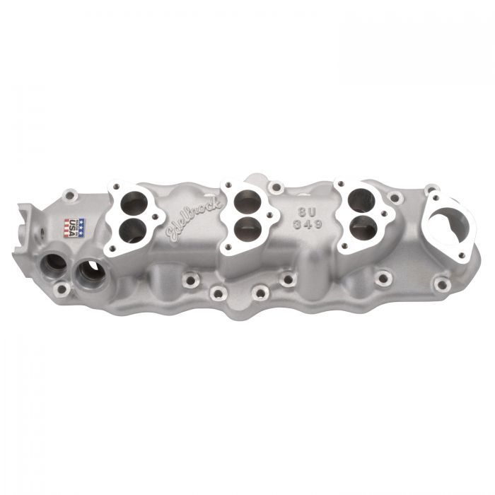 Edelbrock Intake Manifold, Triple Deuce, Aluminium, Natural, 3-Bolt, For  Ford, Flathead V8, Each