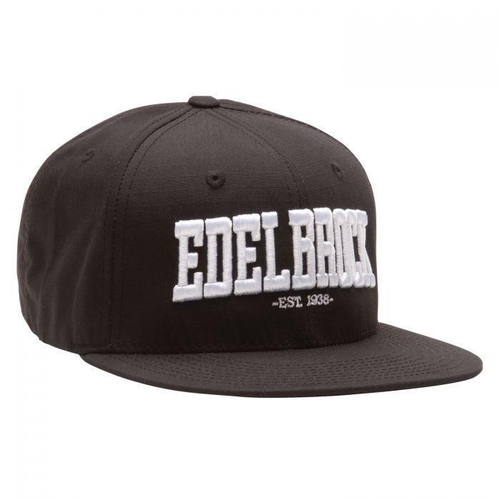 Hat, Ball Cap, Black, Cotton, Snap Closure, Edelbrock Block Letters, Adult, One Size Fits All, Each