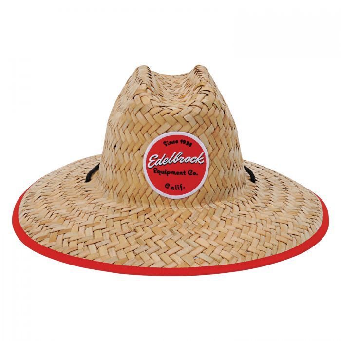 Hat, Baja, Natural, Straw, Flexfit, Edelbrock Since 1938, Adult, One Size Fits All, Each