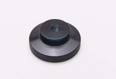 Air Cleaner Assembly Knurled Nut Elite Series Aluminium Black 0.250 in.-20 Thread 1.75 in. Diameter Each