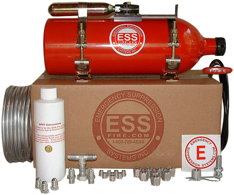Fire System SFI 2.3 Liter 3 Nozzle System (filled, certified, sealed)