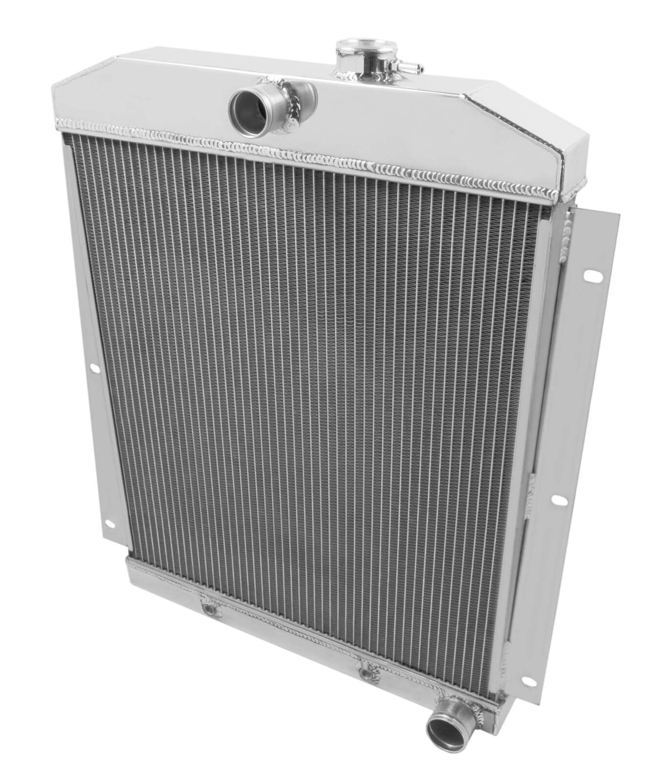 Radiator, Aluminum, 2-Row, Polished, Downflow, Chevy, Each