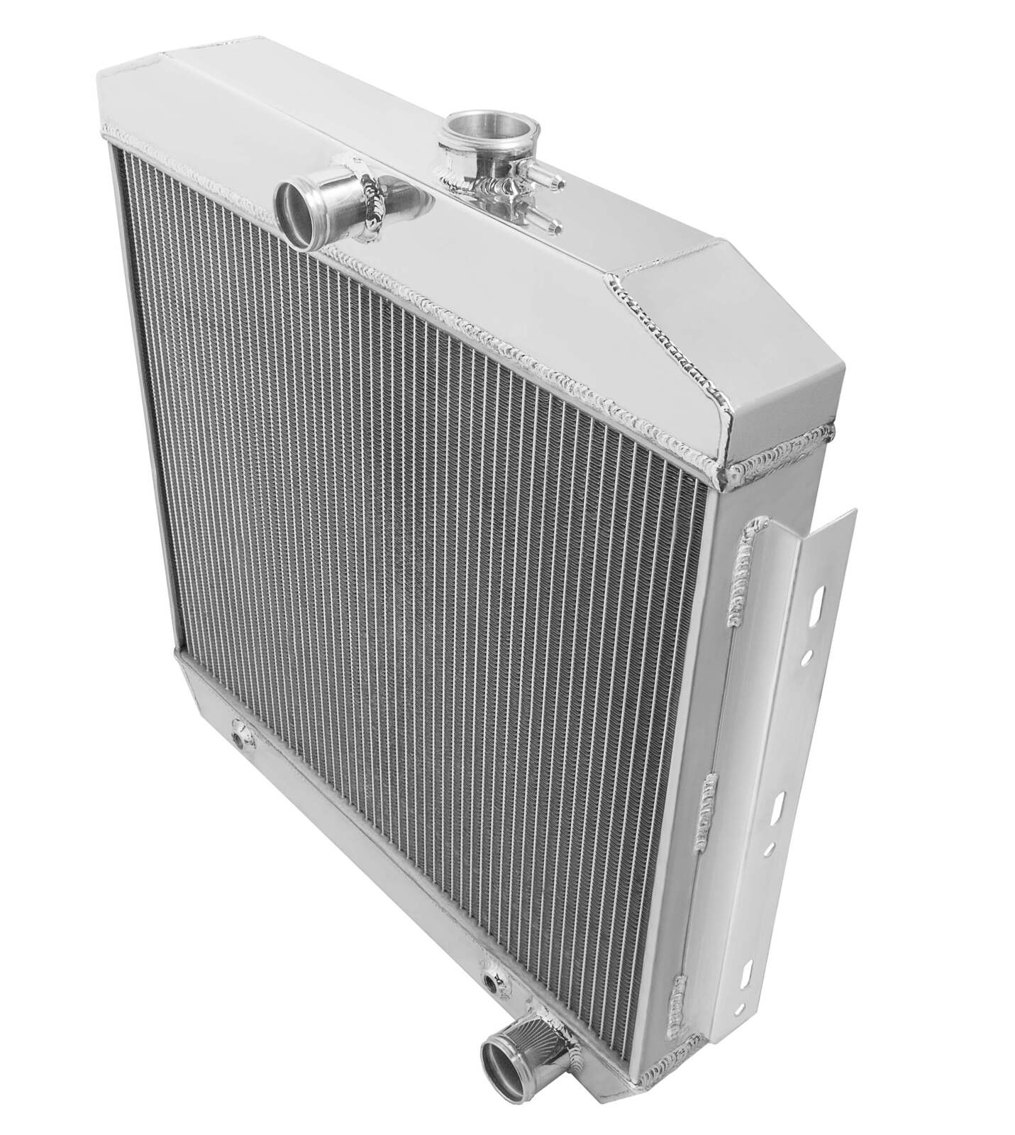 Radiator, Aluminum, 2-Row, Polished, Downflow, Chevy, Each