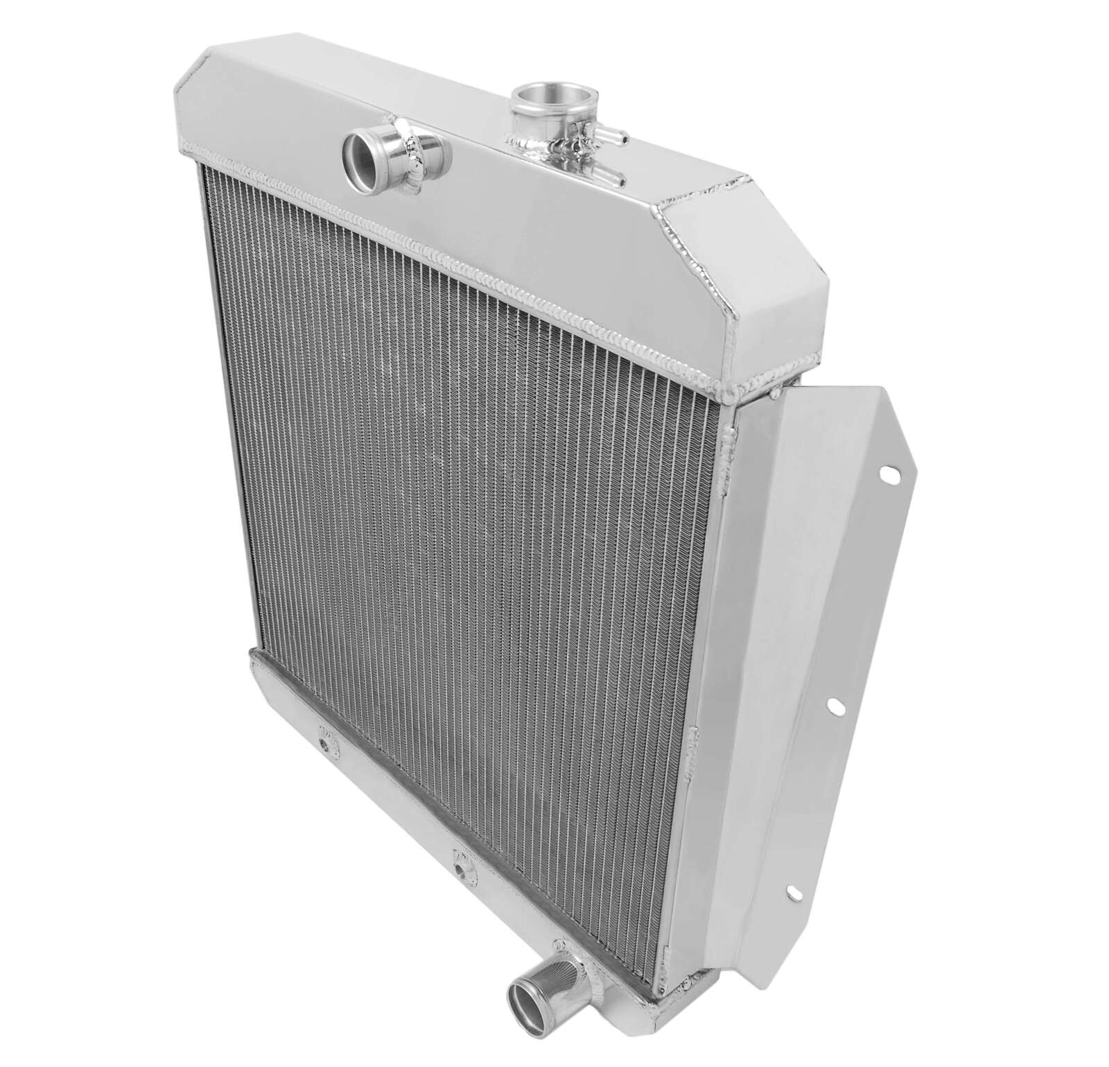Radiator, Aluminum, 2-Row, Polished, Downflow, Chevy, Each