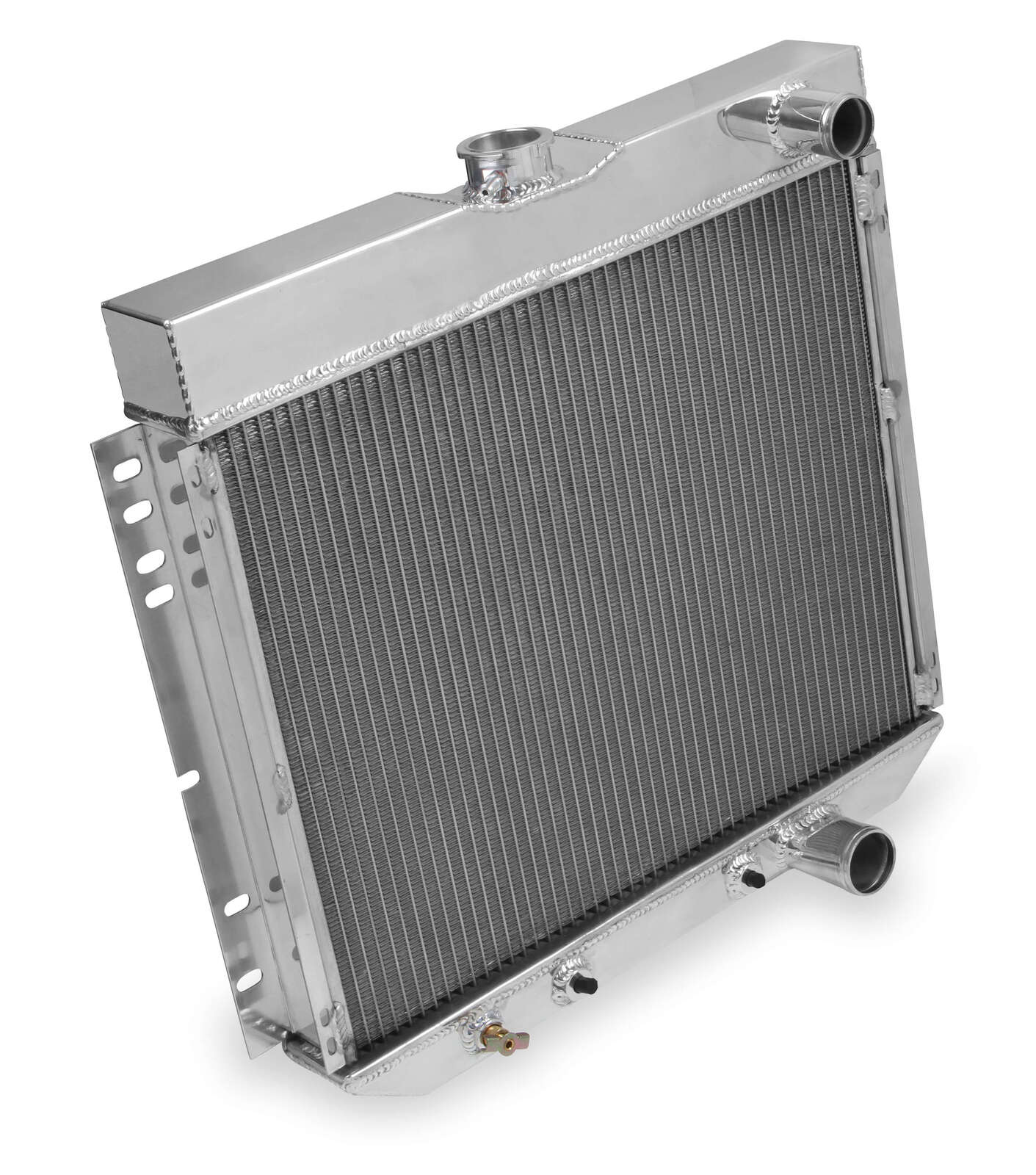 Radiator, Aluminum, 2-Row, Polished, Downflow, Ford, Mercury, Each