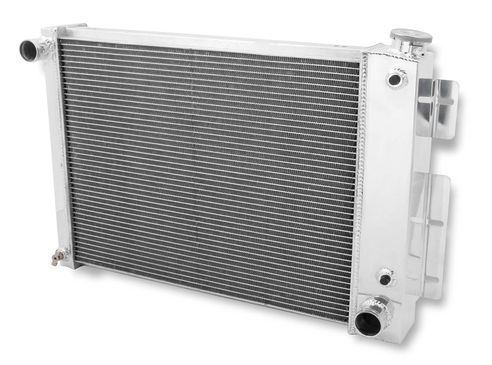 Radiator, Aluminum, 2-Row, Polished, Crossflow, Chevy, Pontiac, Each