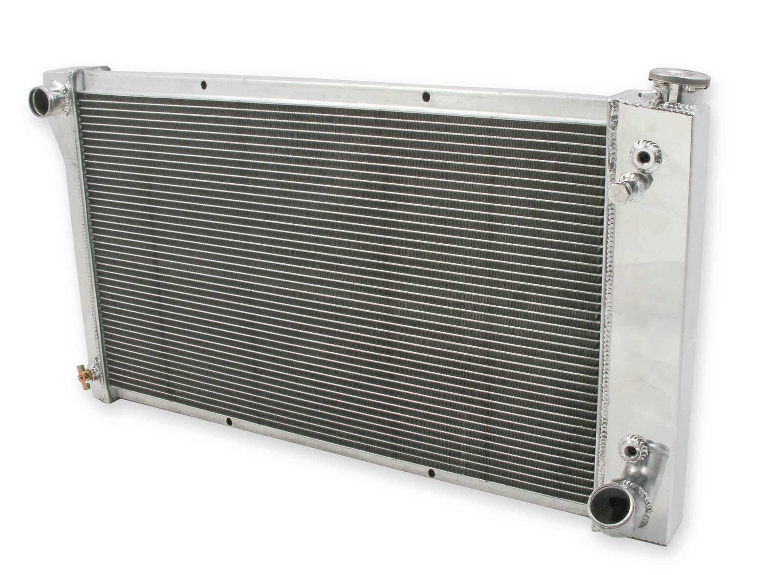 Radiator, Aluminum, 2-Row, Polished, Crossflow, Chevy, GMC, Each