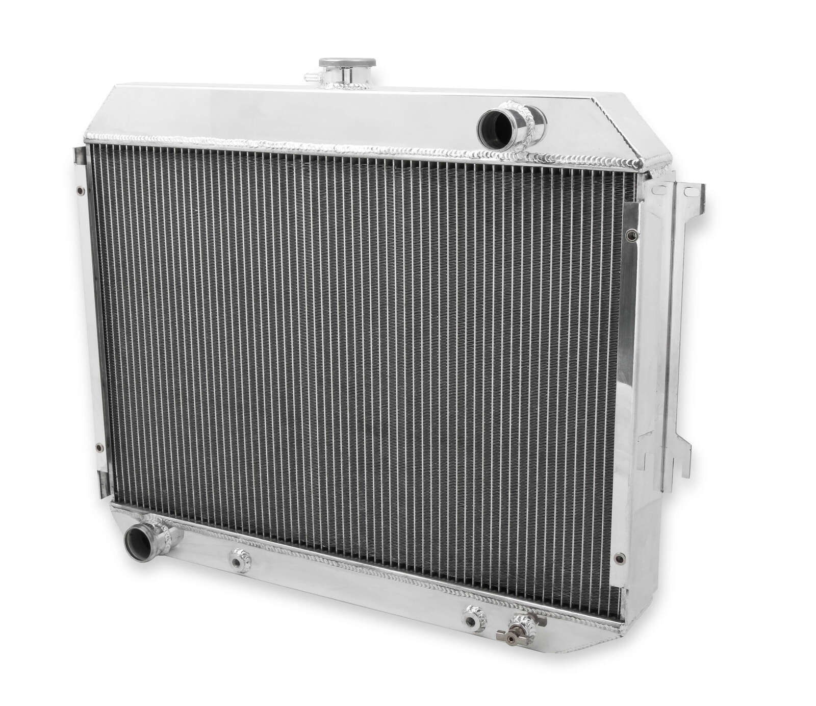 Radiator, Aluminum, 2-Row, Polished, Downflow, Dodge, Plymouth, Each