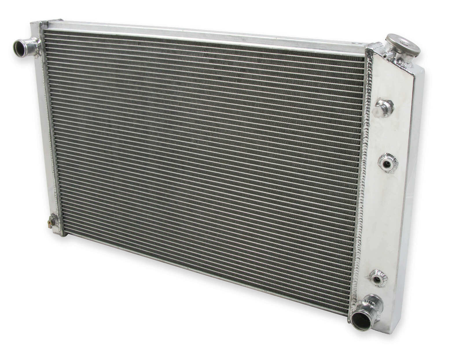 Radiator, Aluminum, 2-Row, Polished, Crossflow, Chevy, GMC, Each