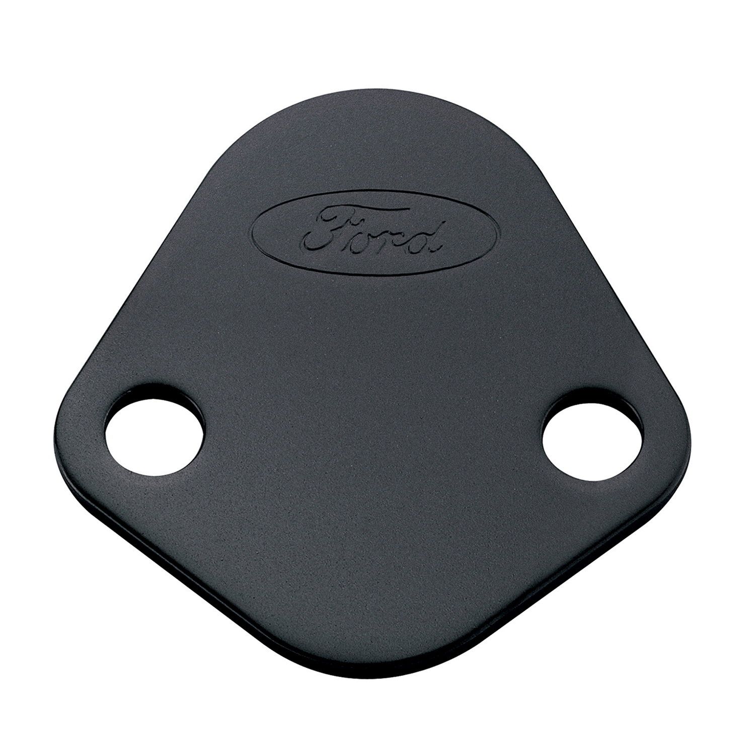 FORD FUEL PUMP BLOCK OFF PLATE. BLACK CRINKLE