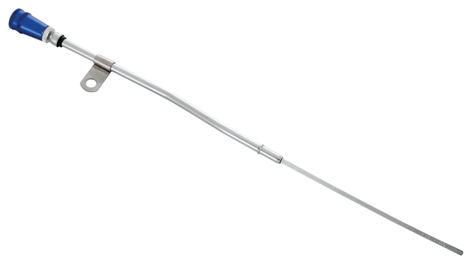 FORD ENGINE OIL DIPSTICK WITH BLUE, KNURLED, ANODIZED ALUM HANDLE (M-6750-B302)