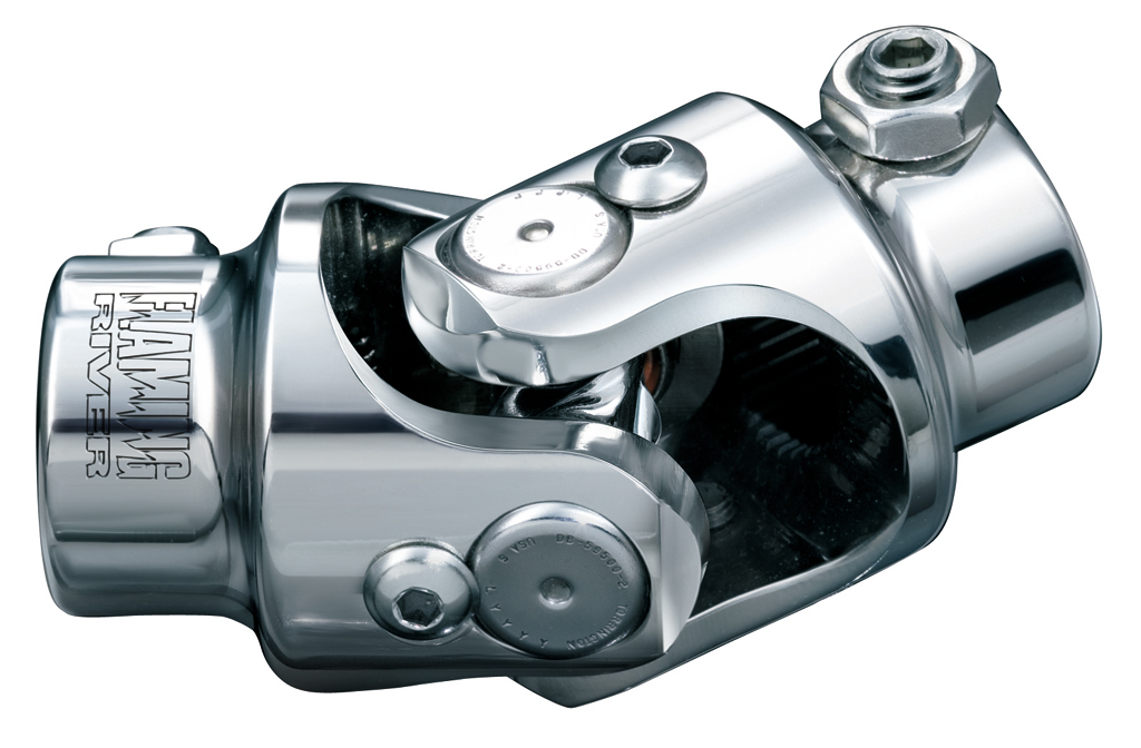 Chrome 11/16" 36-Spline To 3/4" DD Steering Universal Joint - Auto City Classic ACC