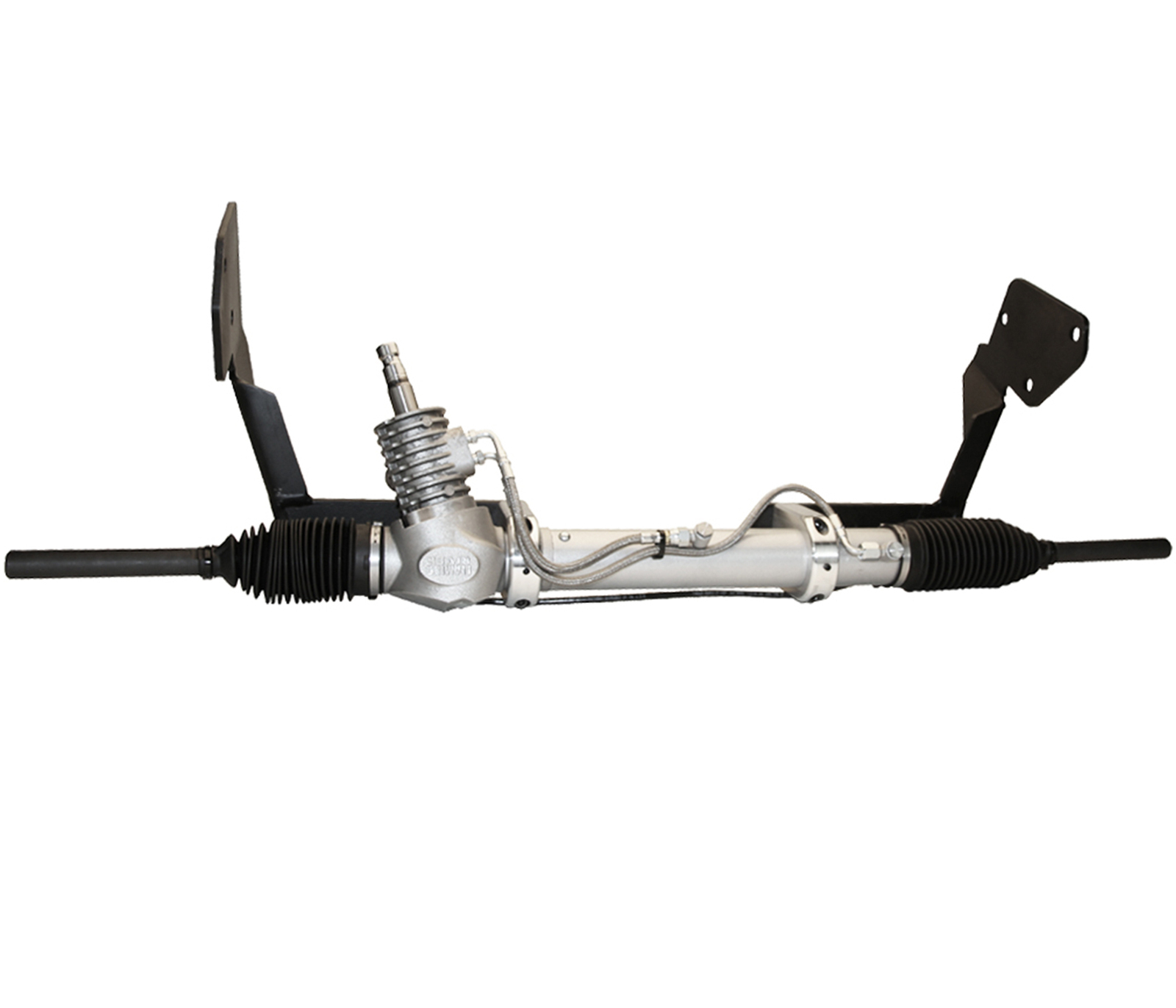 Rack and Pinion Kit: 55-56 Chevy RHD Manual OEM Mill Finish Floorshift Column
