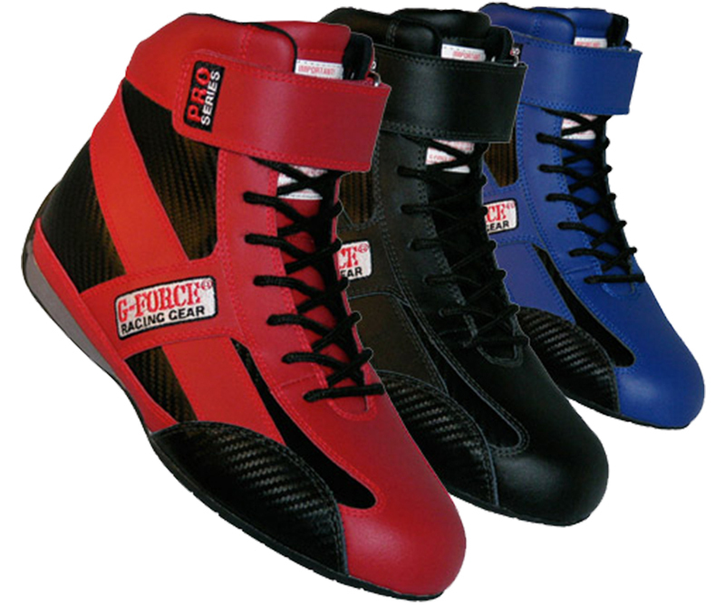 Driving Shoes GF236 High-Top Black Leather CoolTec Liner Men's Size 10 Pair SFI 3.3/5