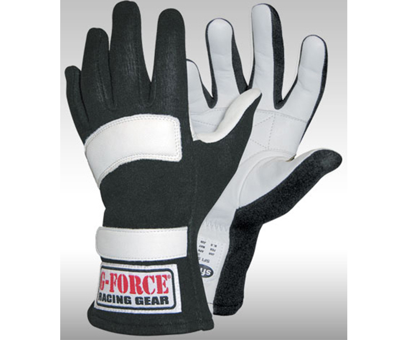 G5 Gloves G5 Double Layer Nomex/Leather 2X-Large Black Pair SFI 3.3/5