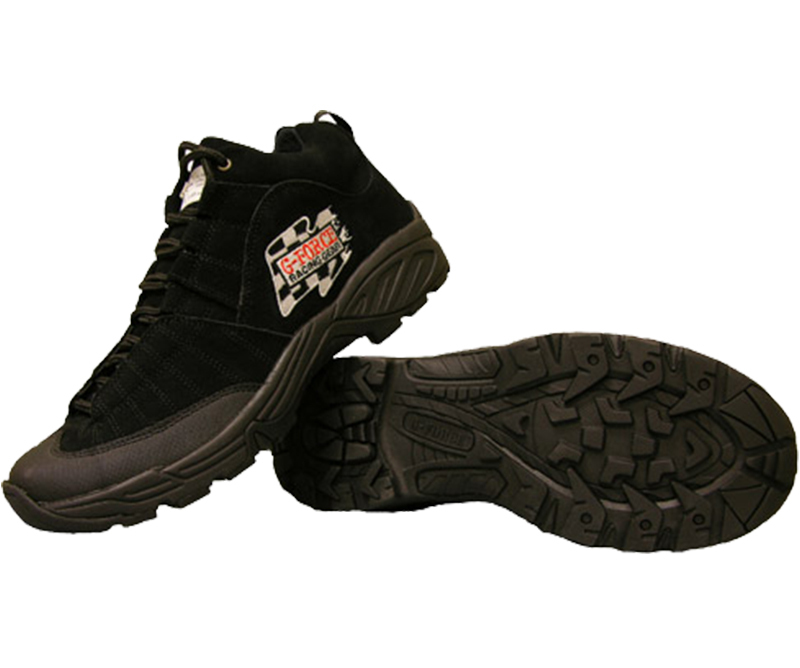Crew Shoes Low-Top Suede/Leather Black Men's Size 11 1/2 SFI 3.3A/5 Pair