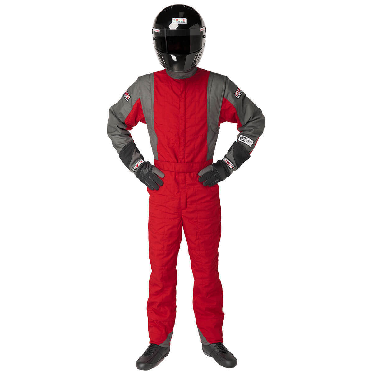 Driving Race Suit 2 tone colour MULTI LAYER SUIT LRG RED