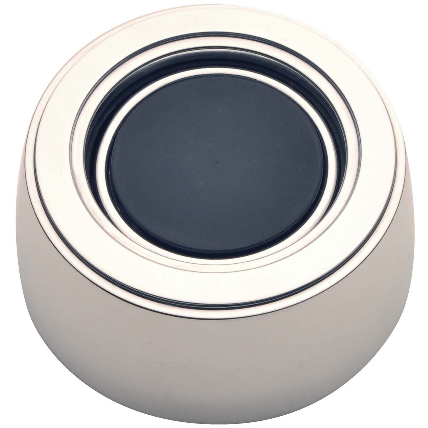 Horn Button, GT-3 Hi-Rise, Polished Billet Aluminum, Removable 1.5 in. Black Center Cap, GT Performance, Each