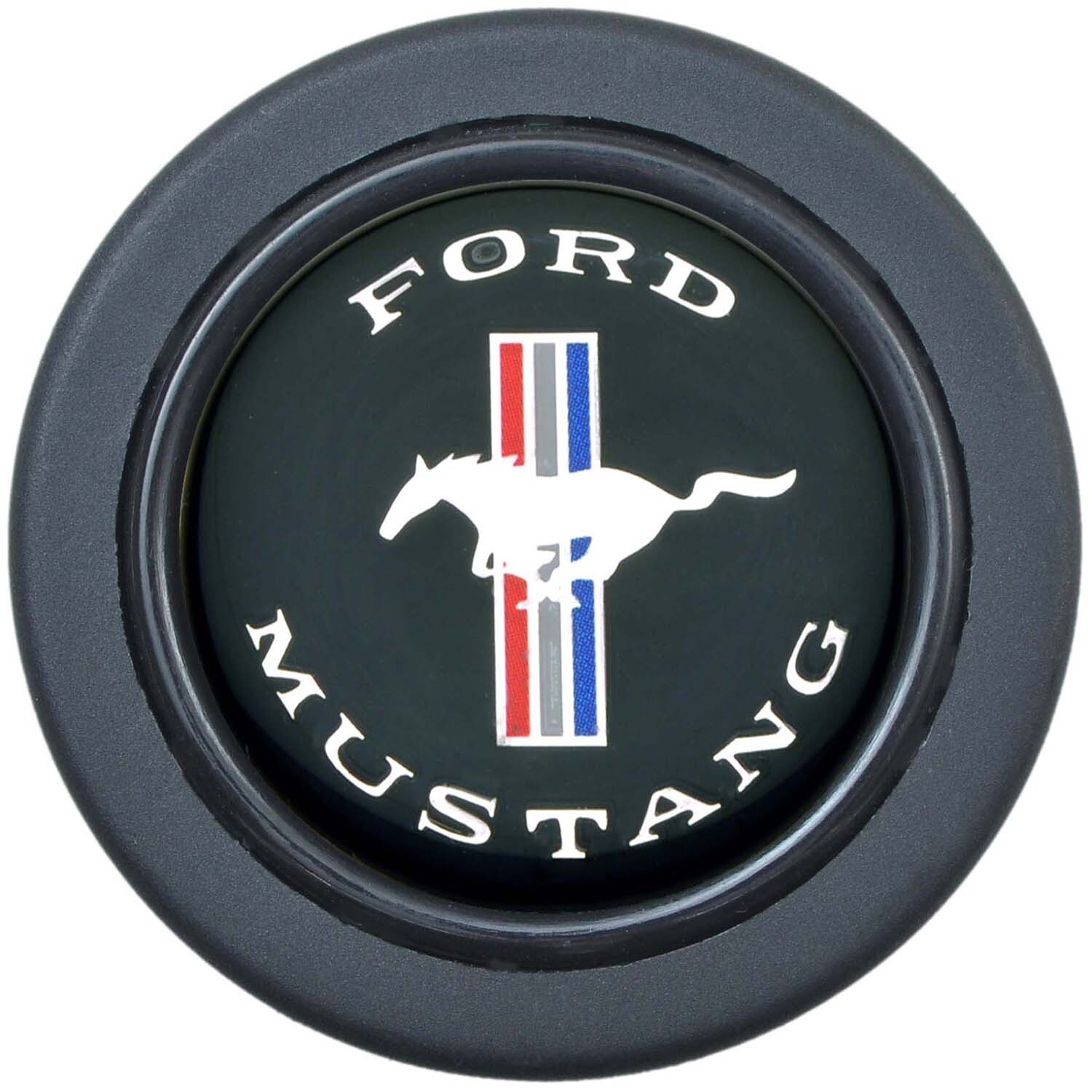 Steering Wheel Mustang Color Emblem Euro Horn Button will fit both 5-Bolt Steering Wheels and 6-Bolt Pattern Steering