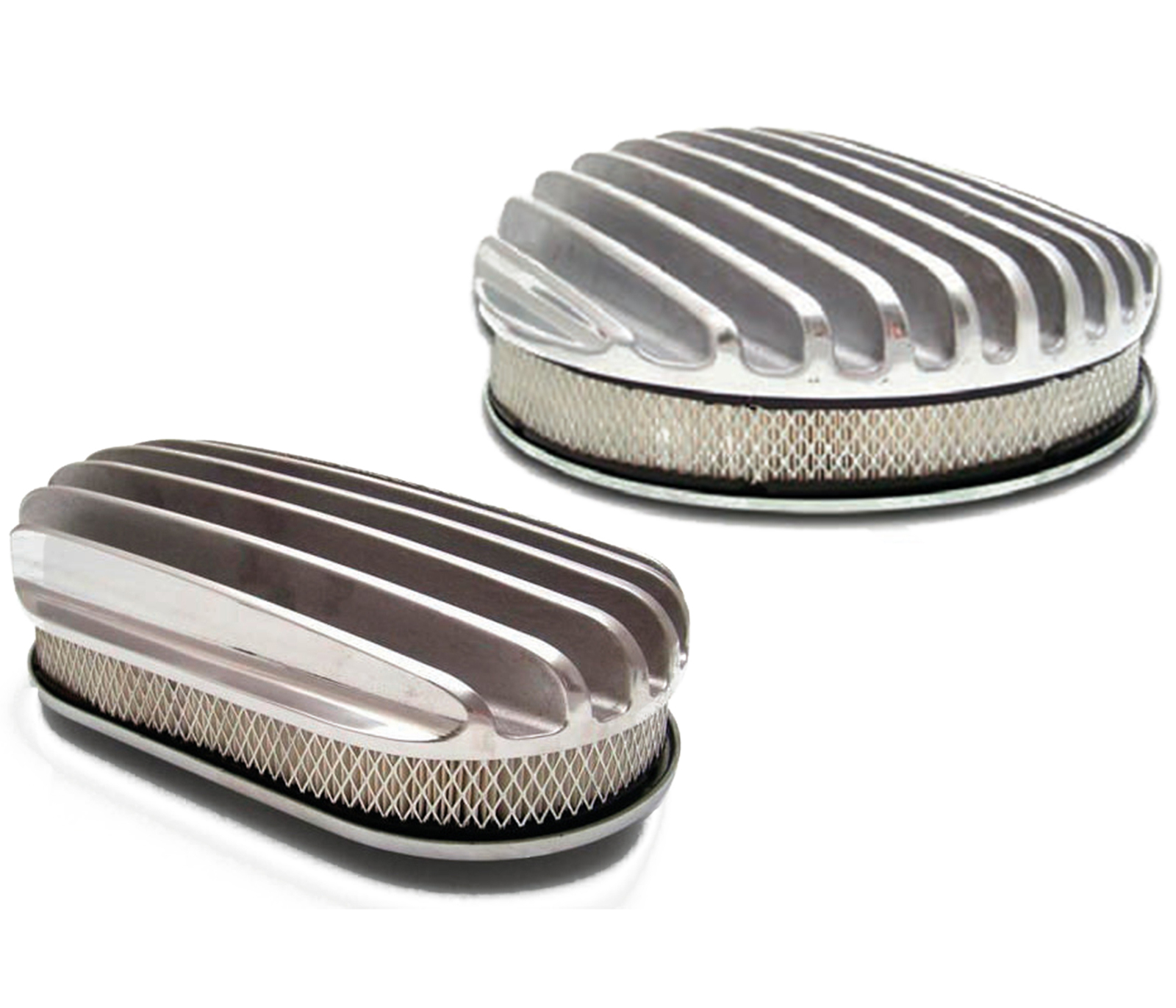 Vintage 12' Oval Deep Full Finned Air Cleaner & Element