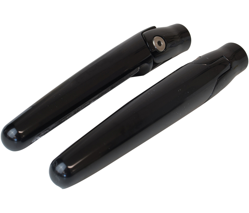 FOOT PEG FOR HARLEY PASSENGER PEGS, ANODIZED FINISH, FOLDING W/RUBBER