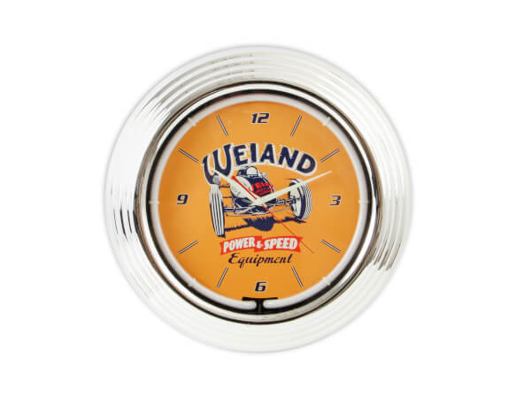 Clock, Neon, Weiand, Retro, 10"x10", Each