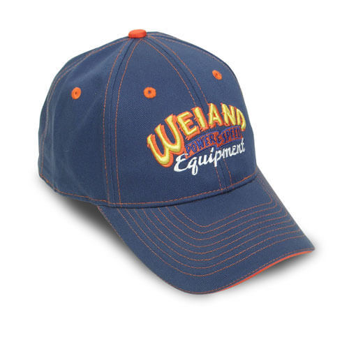 Cap, Weiand, Navy Blue, Orange, Stiching, Each