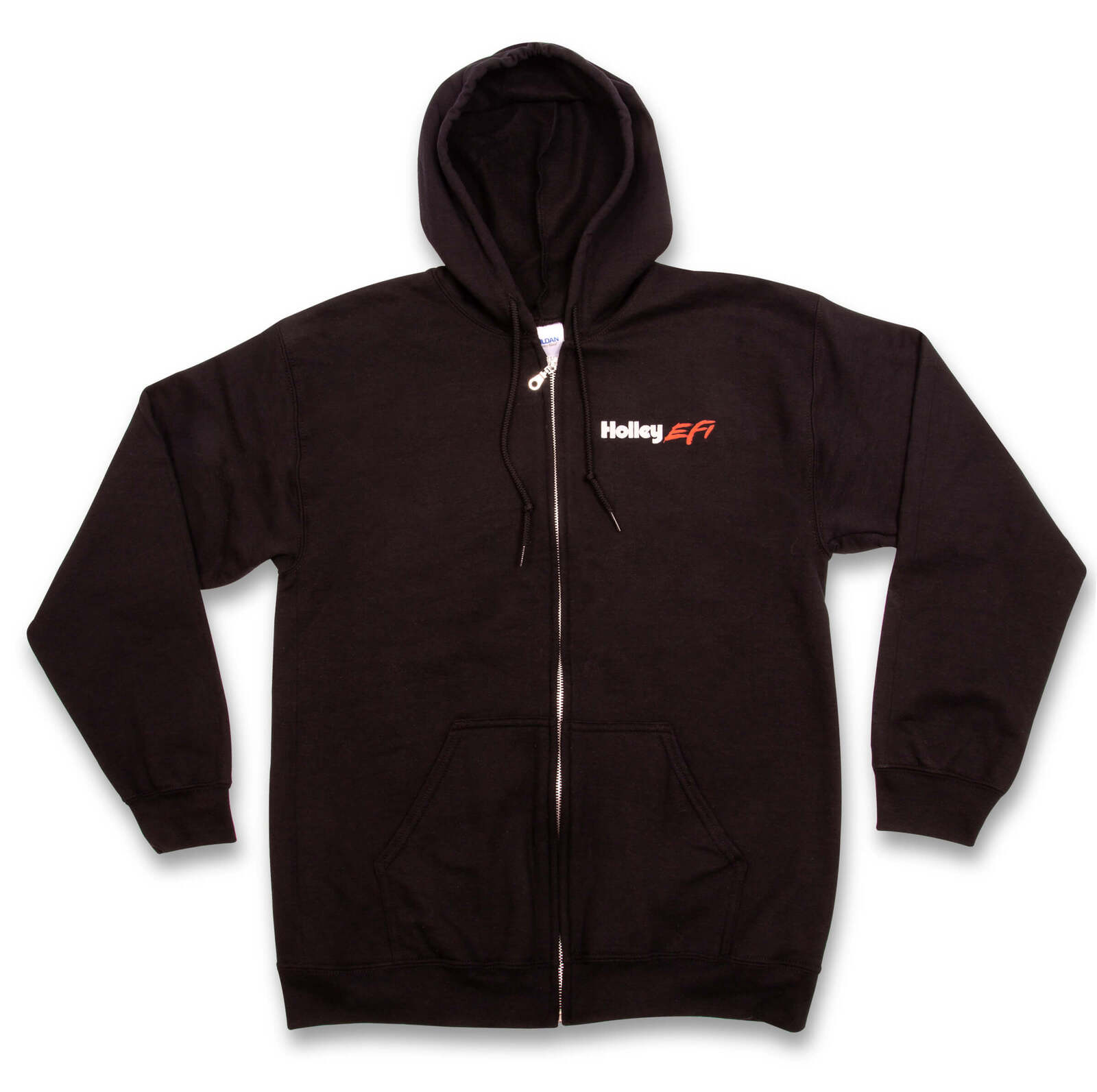 Hoodie, Full Zip, Holley EFI, Black, Men's 4XL, Each