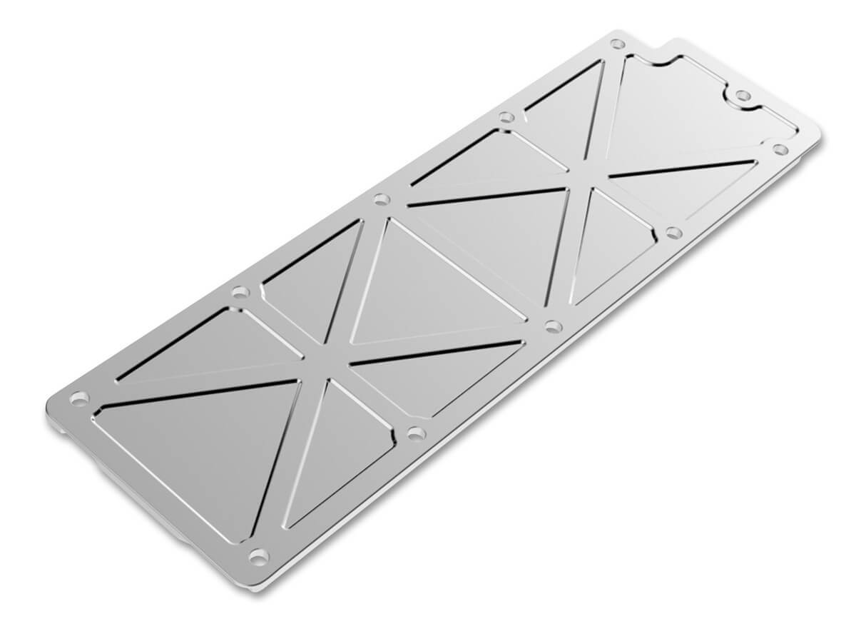 Engine Valley Cover, LS, Billet Aluminium, Polished, Trussed, Chevrolet, Each