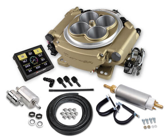 Holley Sniper EFI Self-Tuning Master Kit + Handheld EFI Monitor Classic Finish