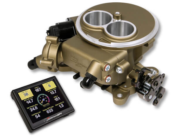 Fuel Injection System, Holley Sniper EFI 2300, Tuning Kit, 350 HP Support, Gold Throttle Body, Kit