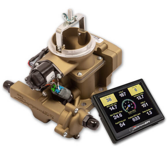Fuel Injection System, Holley Sniper BBD Two Barrel, Gold Throttle Body, Jeep, 4.2L, Kit