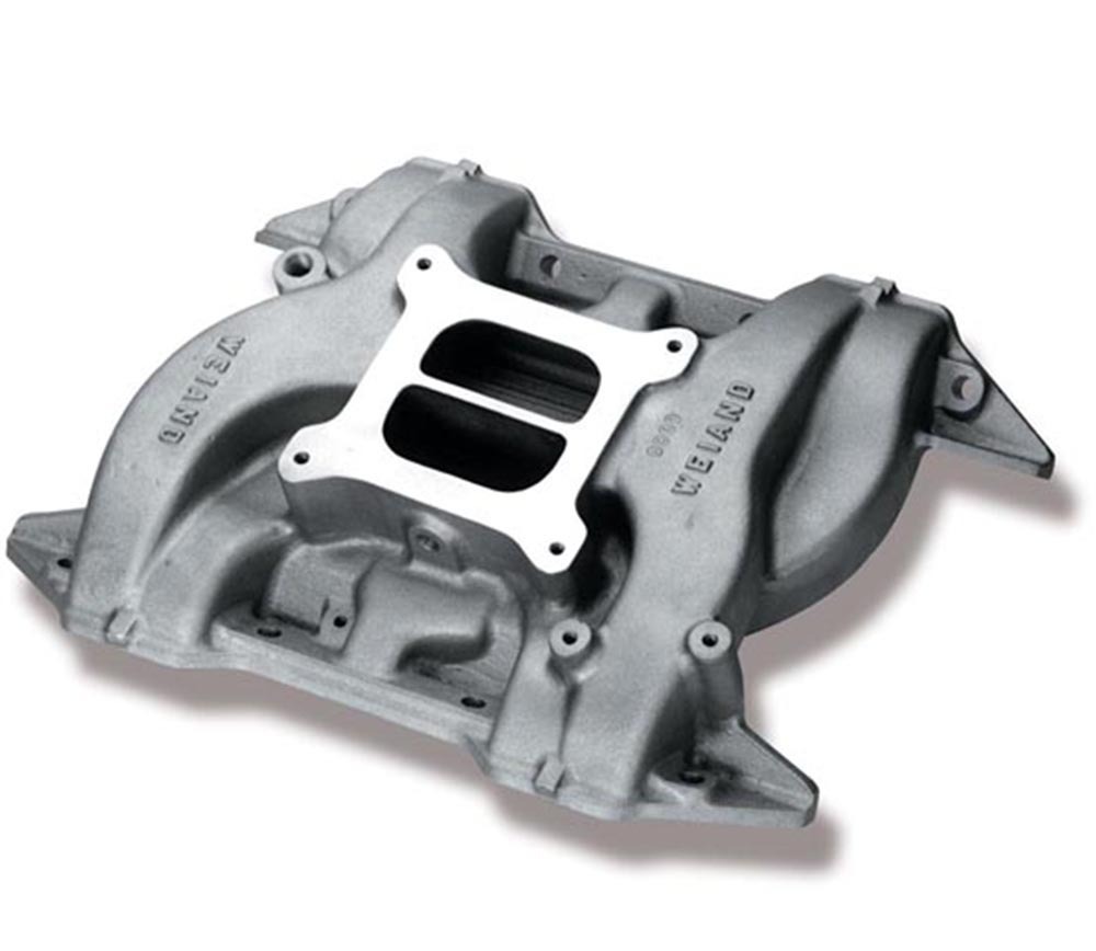 Intake Manifold Action+Plus Dual Plane Aluminum Natural Square Bore Chrysler 361 383 400 Each