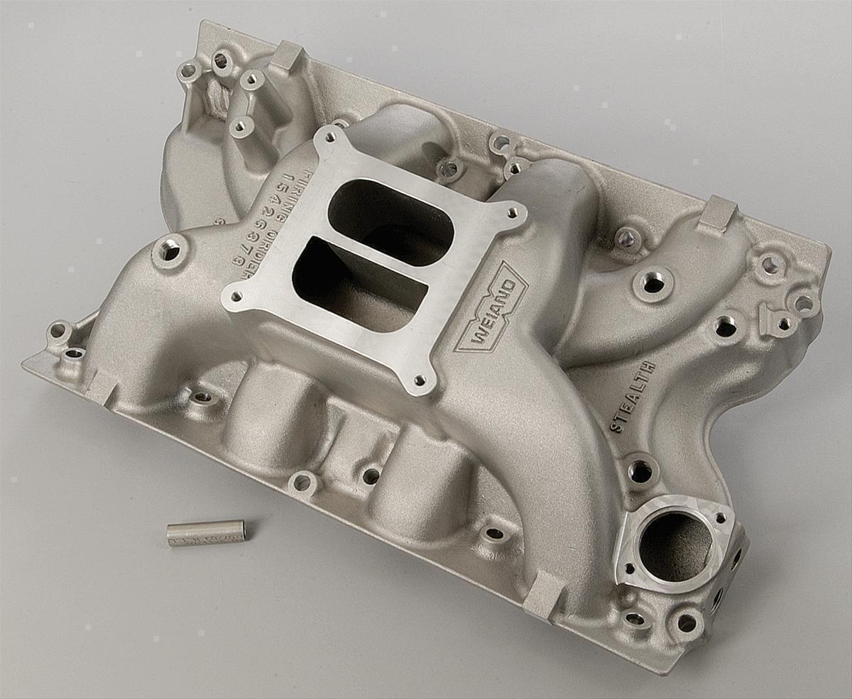 Intake Manifold Stealth Dual Plane Aluminum Natural Square Bore Ford 429 460 CJ Each
