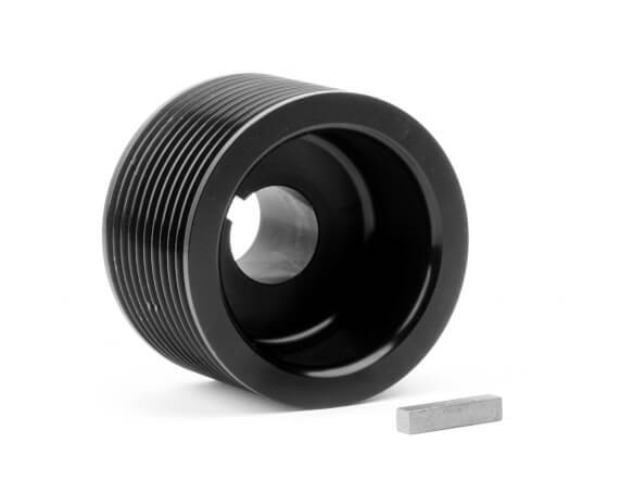 Pulley Supercharger Serpentine Steel Black 10-Groove 2.50 in. Diameter Chevy Ford Holley Each