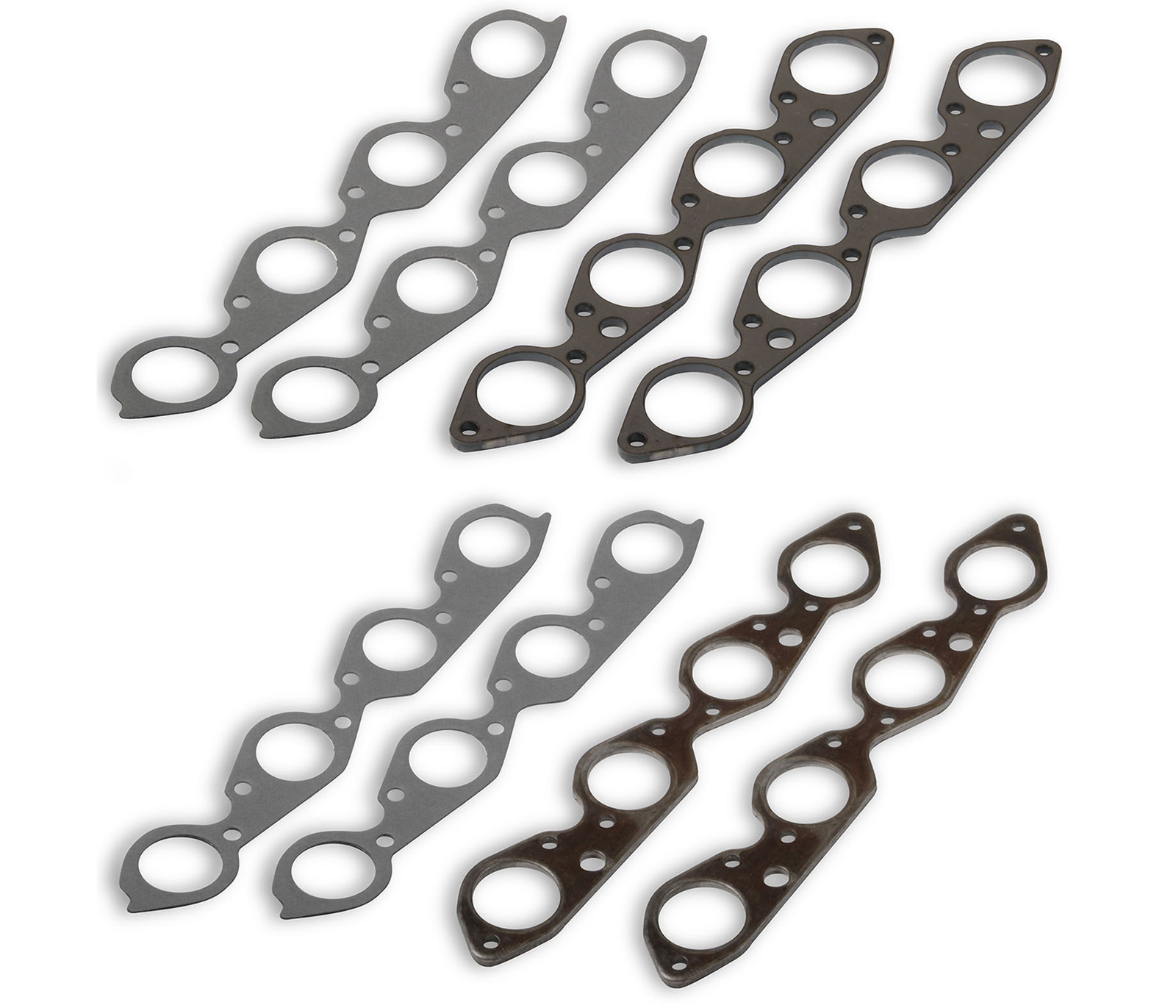 Header Flanges Mild Steel 5/16 in. Thick Round 2 3/8 in. Port Chevrolet Big Block Kit