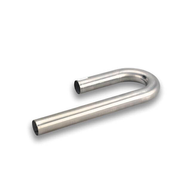 Exhaust Tubing 180 Degree Mandrel J-Bend 2 3/8 in. Diameter 3 1/2 in. Radius 18-Gauge Steel Each