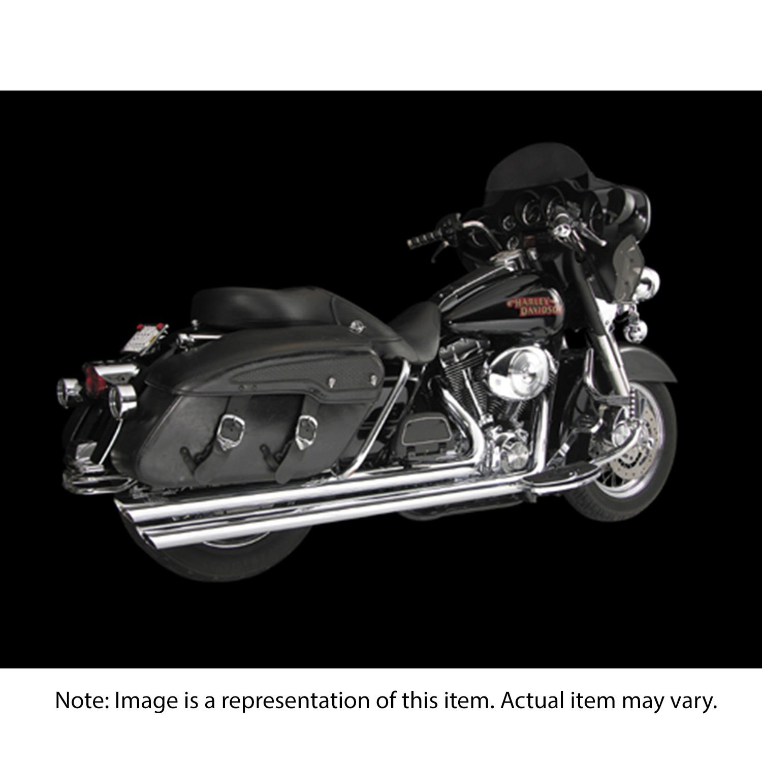 Exhaust Pipes Rebel Chrome for Harley 84-06 Softail Mid Length Even Slash Cut