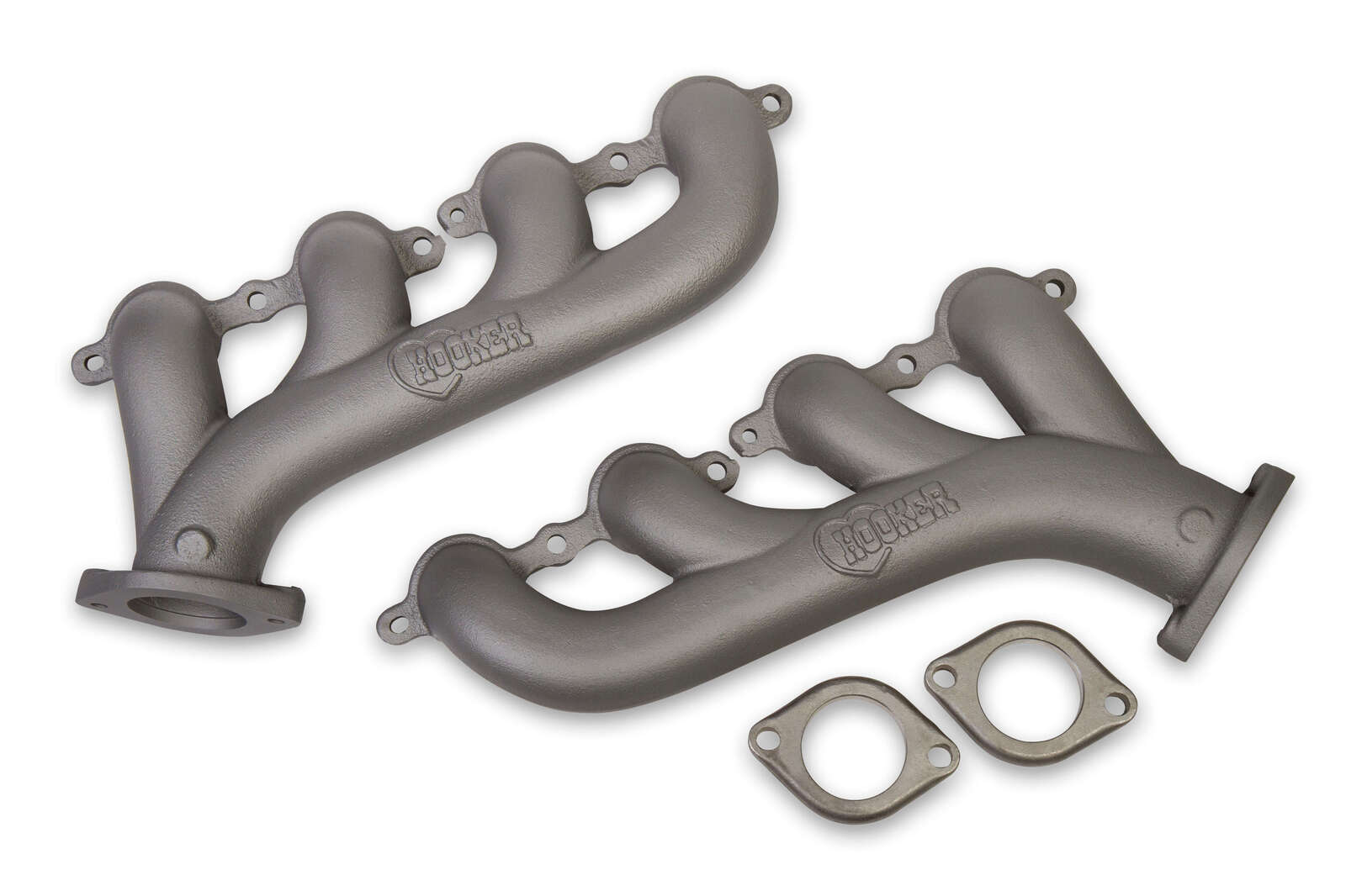 Exhaust Manifolds High Silicon Ductile Iron Gray Ceramic Coated Chevrolet LS Series Engines Pair