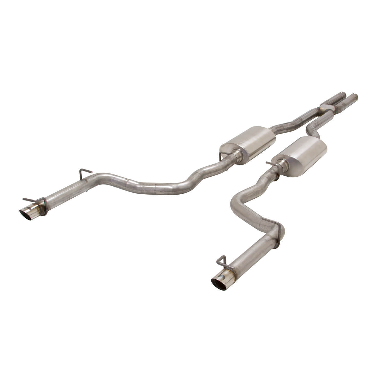 11-14 Dodge Charger, R/T, 5.7L, V8, Cat-back, Straight Through Mufflers, X-Pipe, Mandrel Bent 2.5 in. 16g Tubi