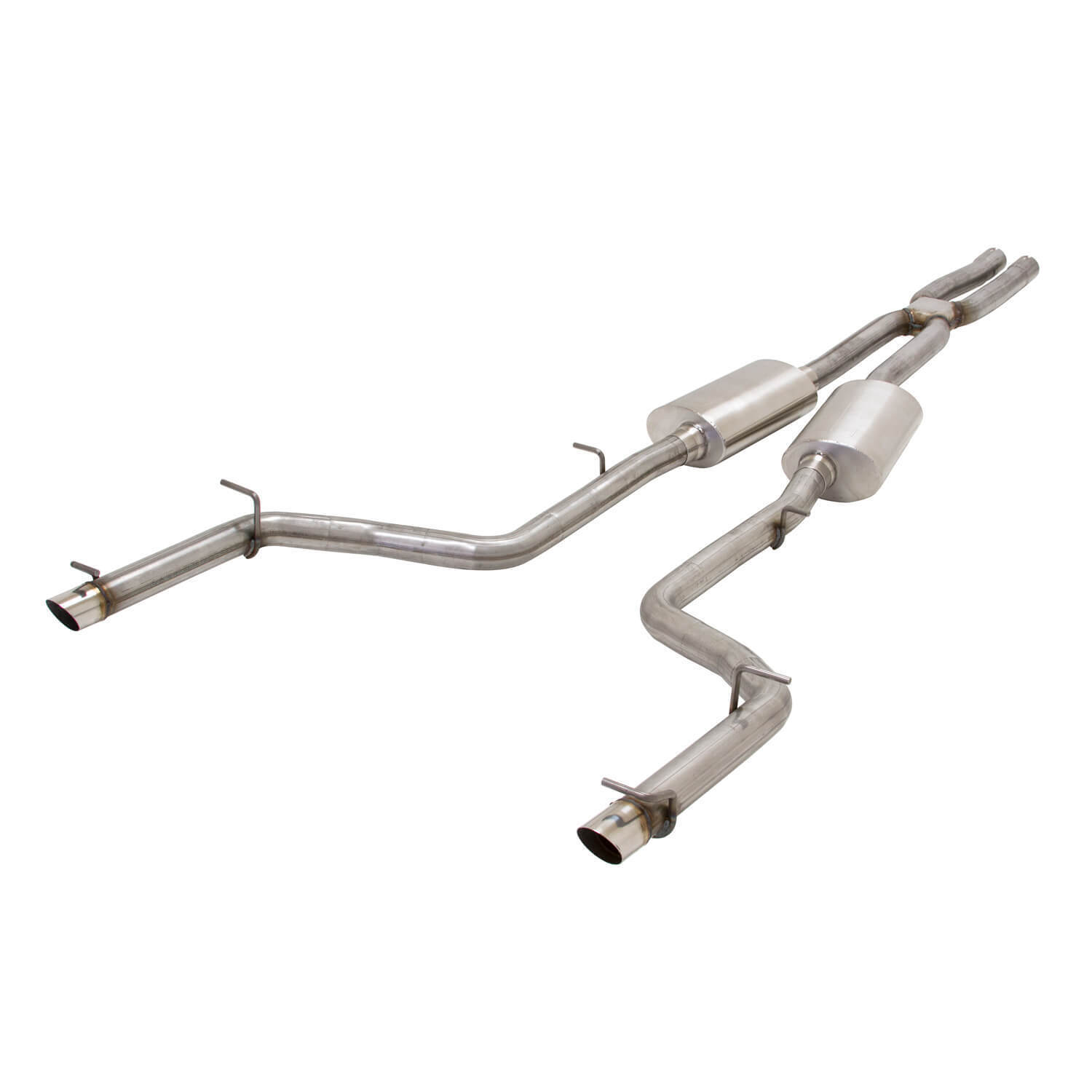 2015 Dodge Charger, R/T, 5.7L, V8, Cat-back, Straight Through Mufflers, X-Pipe, Mandrel Bent 2.5 in. 16g Tubin