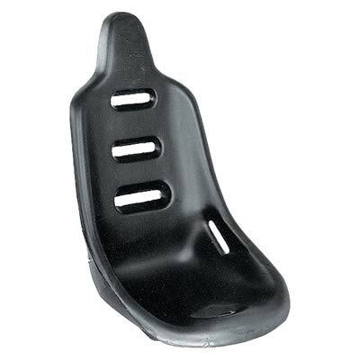 Seat, Mini Pro Stock, Polyethylene, Black, Highback, 20 Degree Layback, 19 in. Width, Each