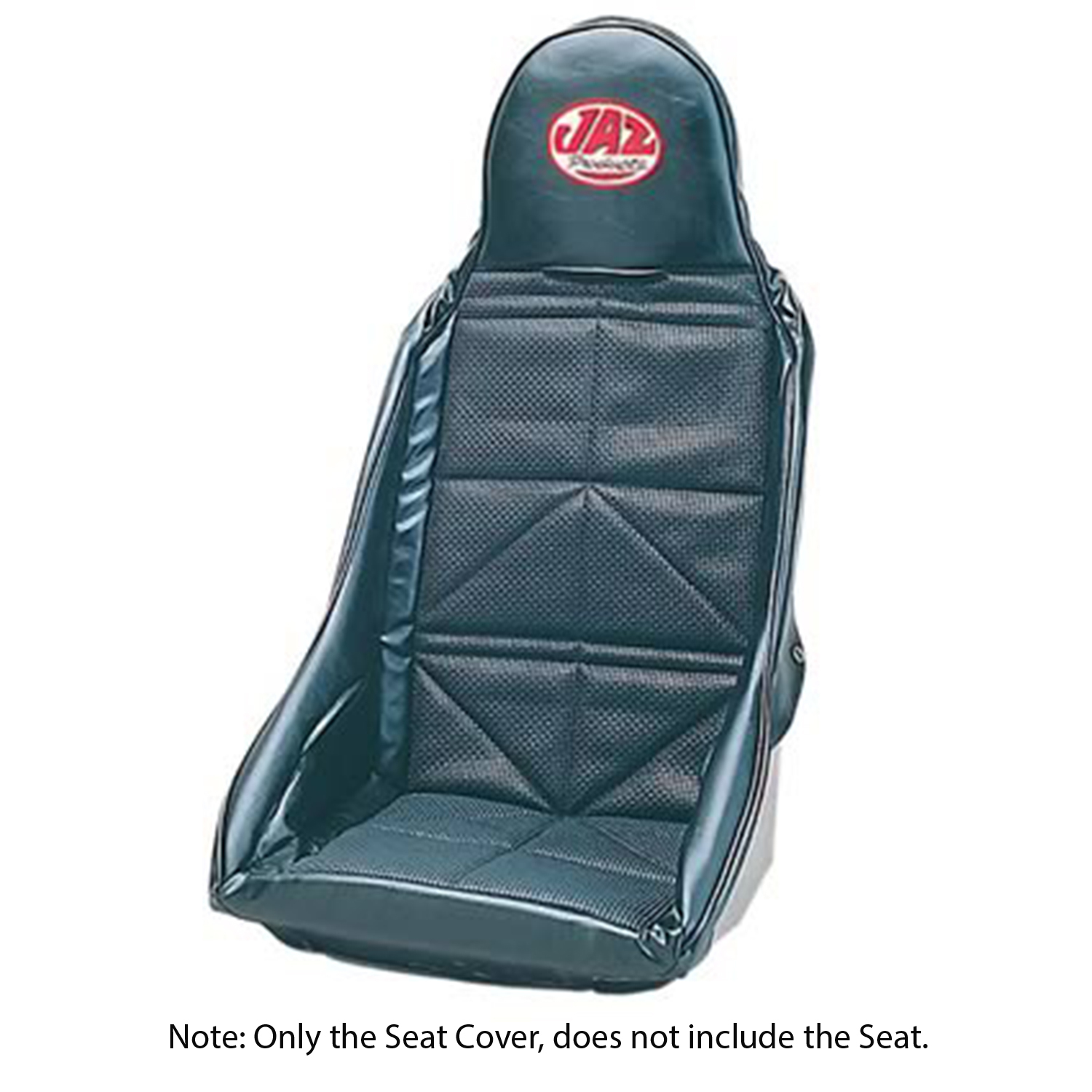 Seat Cover Drag Race Vinyl Black Highback Each