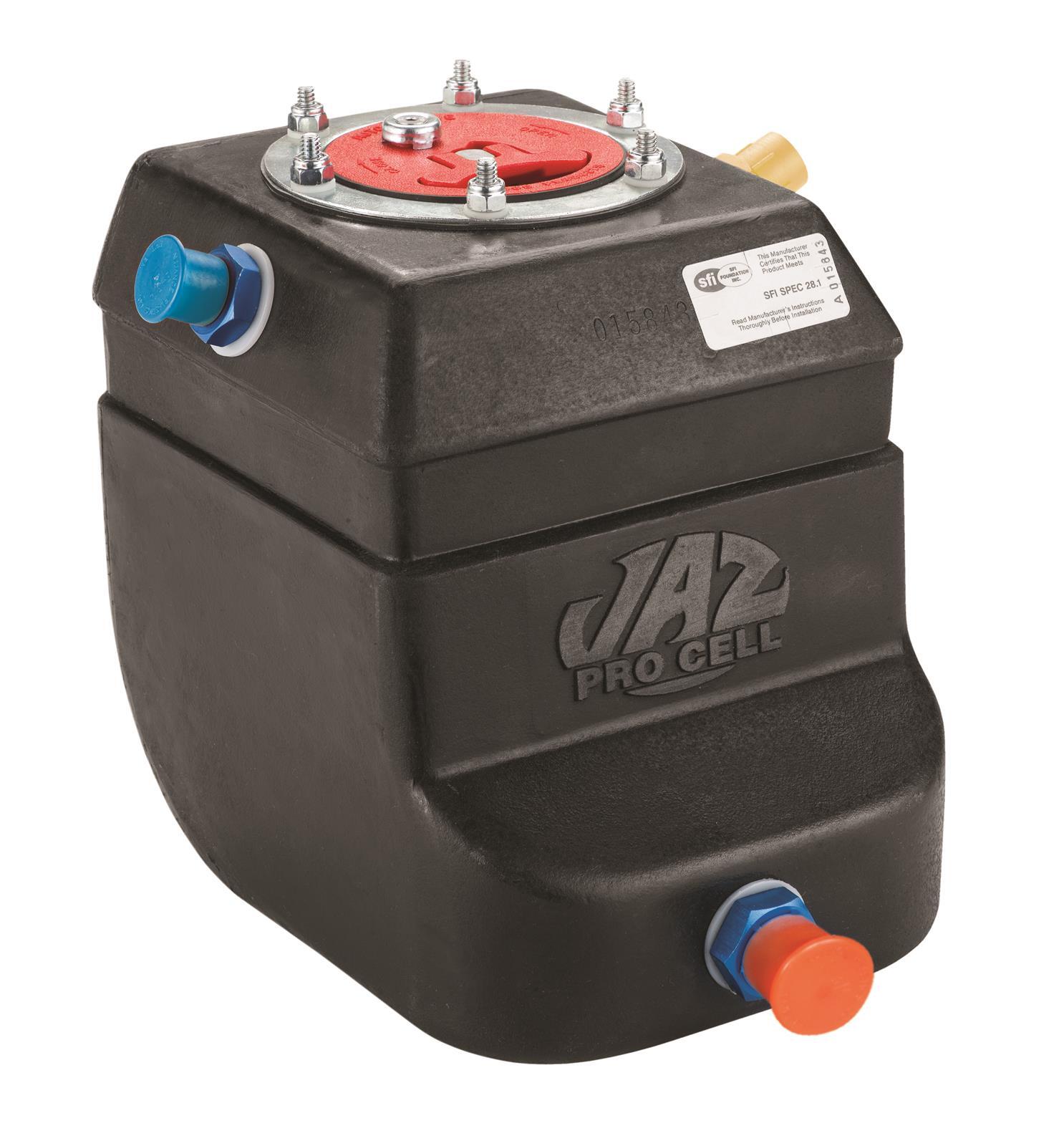 Black Pro-Stock 1.5 Gallon 10 AN Outlet Black Fuel Cell