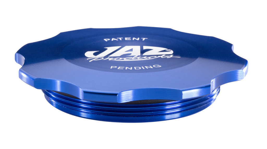Fuel Cell Cap, 12-Bolt, Threaded, Billet, Blue Anodized, Kit