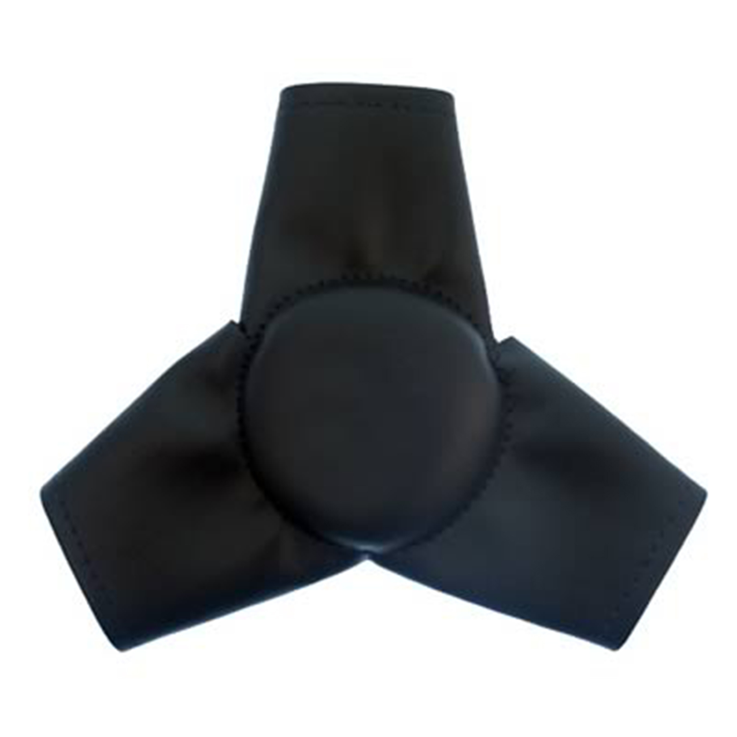Steering Wheel Pad, Black, 3-Spoke, 4 in. Diameter, 1 in. Thick, Each