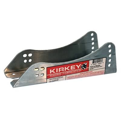 Seat Brackets, Fixed Mount, Lower, Natural Aluminum, Universal, Pair