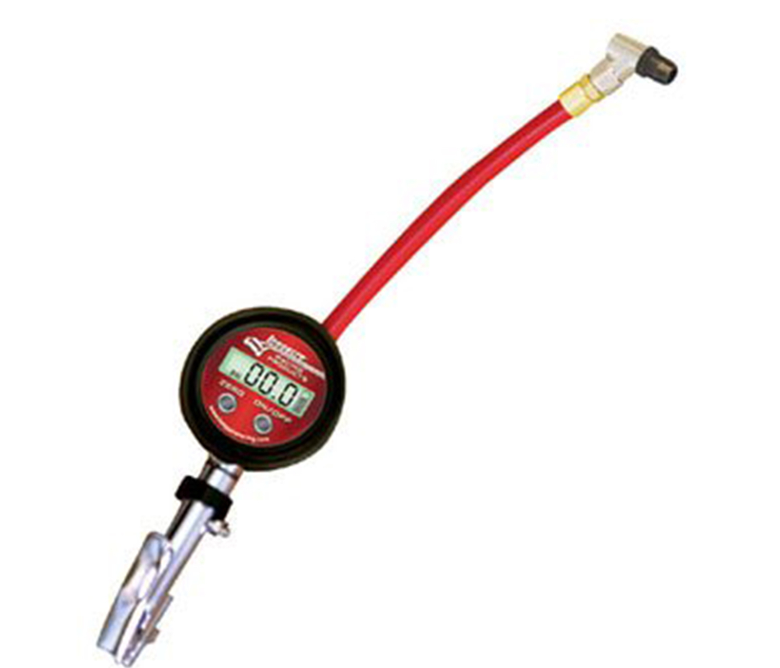 Digital Quick Fill Gauge Backlit 0-60 PSI to 1/10 w/Angle Chuck & Case